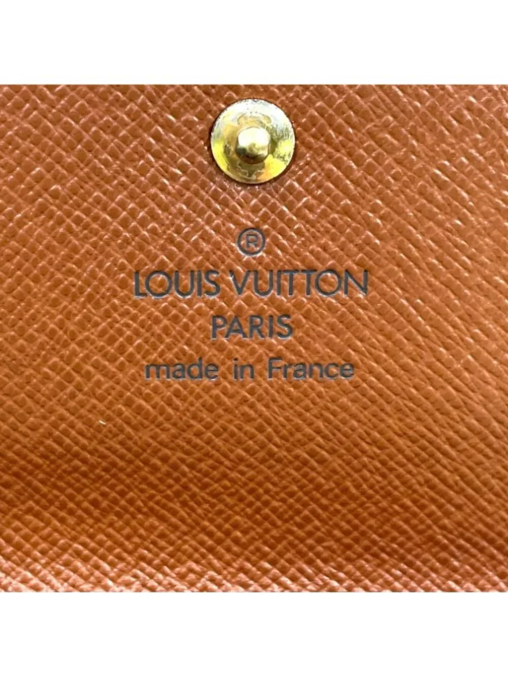 Louis Vuitton Porte Monet Billets Cult Cles Monogram Leather Brown Trifold